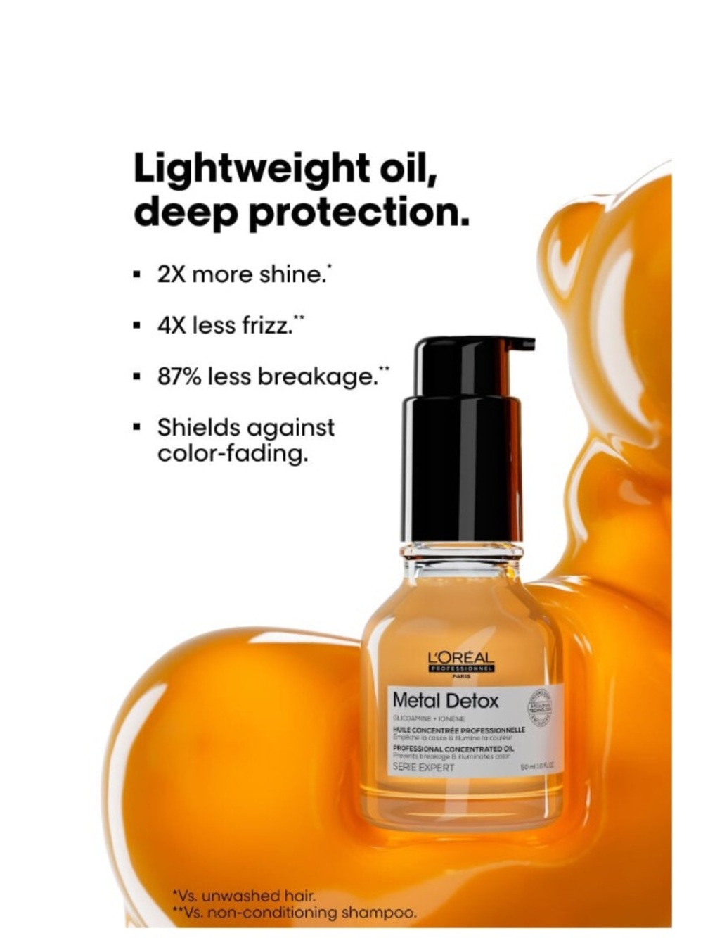 L'Oreal Metal Detox Hair Oil -1.6oz